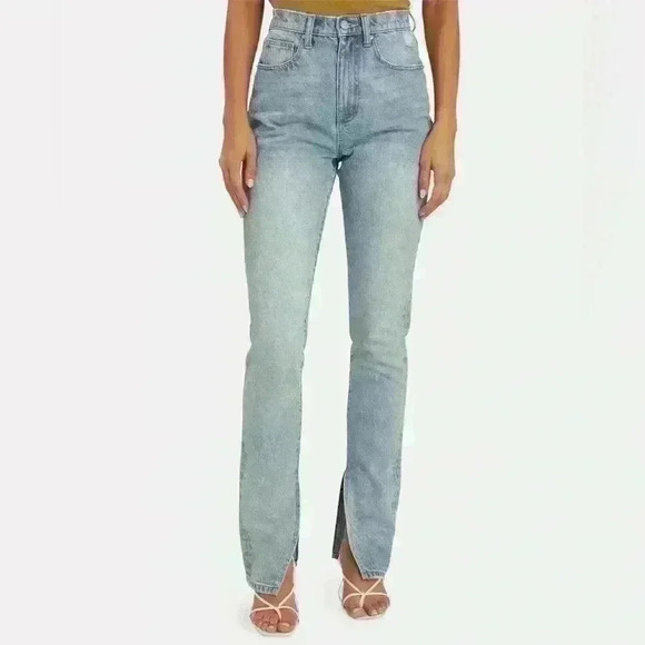 WEWOREWHAT Stiletto Slit Skinny Jeans sz 28 - Picture 1 of 12
